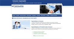 Desktop Screenshot of ieconsumo.org